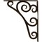 Ekena Millwork Tristan Wrought Iron Bracket, (Triple center brace), Antiqued Bronze 2"W x 12"D x 15"H BKTM02X12X15TTNABZ - alternate 3
